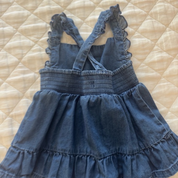 Denim Ruffle Top - Picture 2 of 3